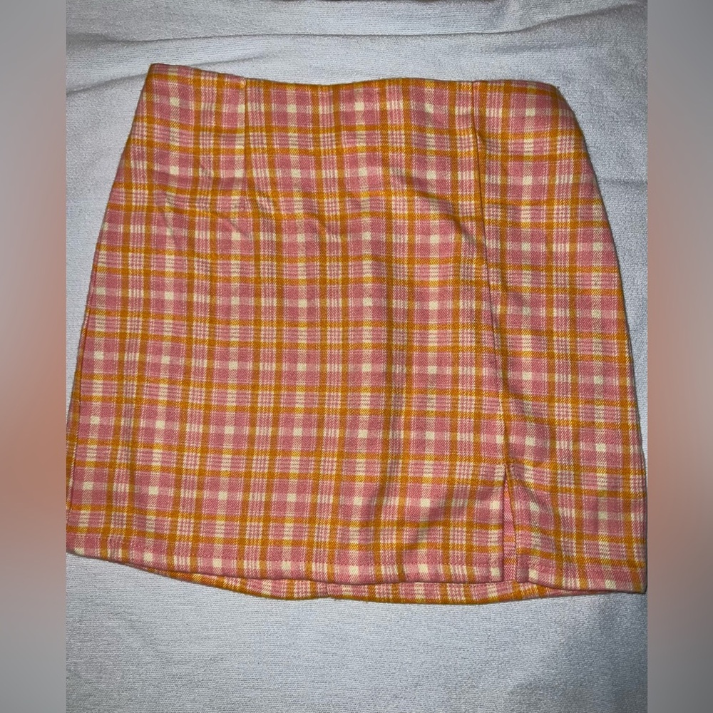 New art class plaid skirt